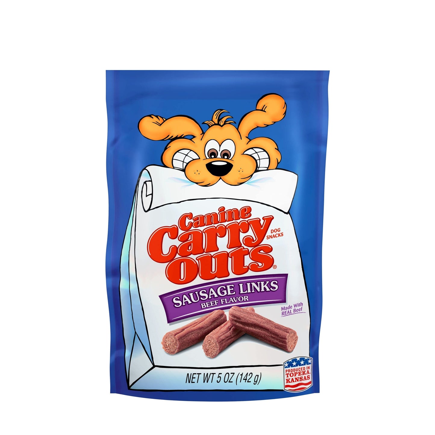 Canine Carry Outs Sausage Links Beef Flavor