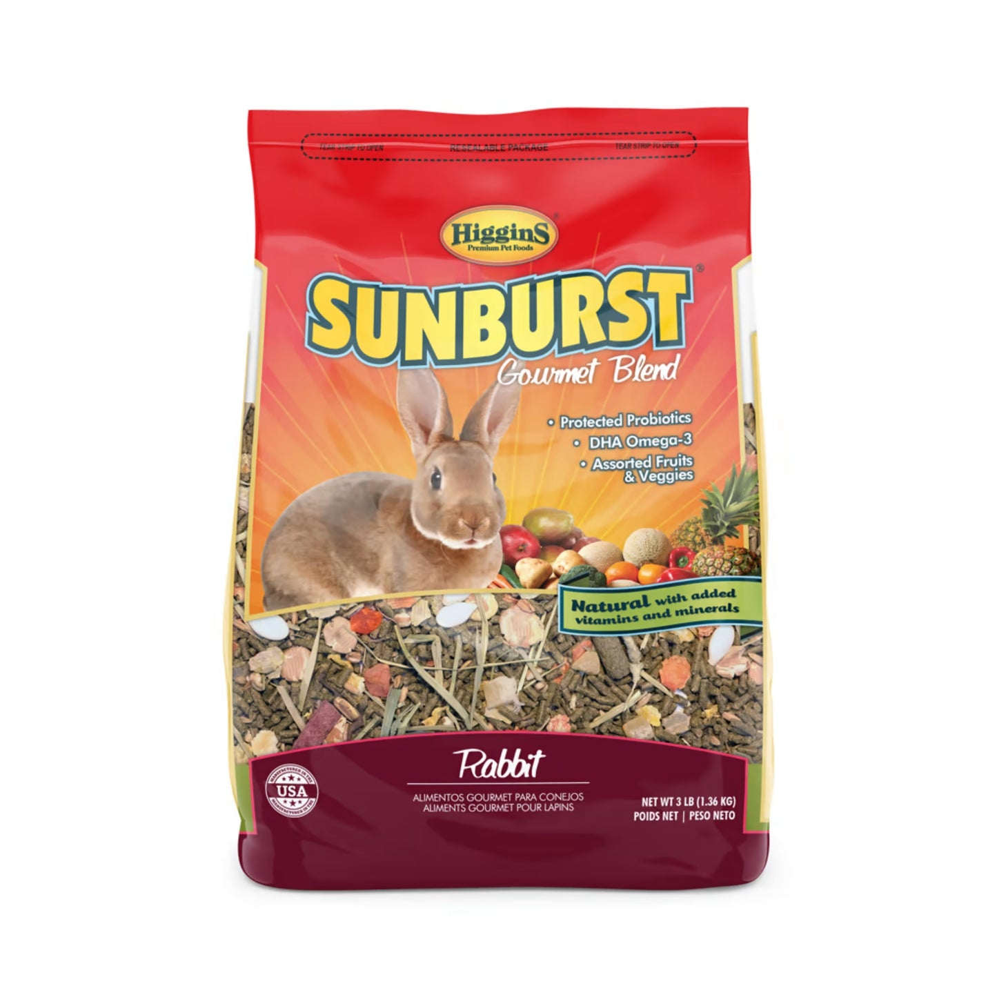 Sunburst Gourmet Blend Food & Treat In One (Rabbit)