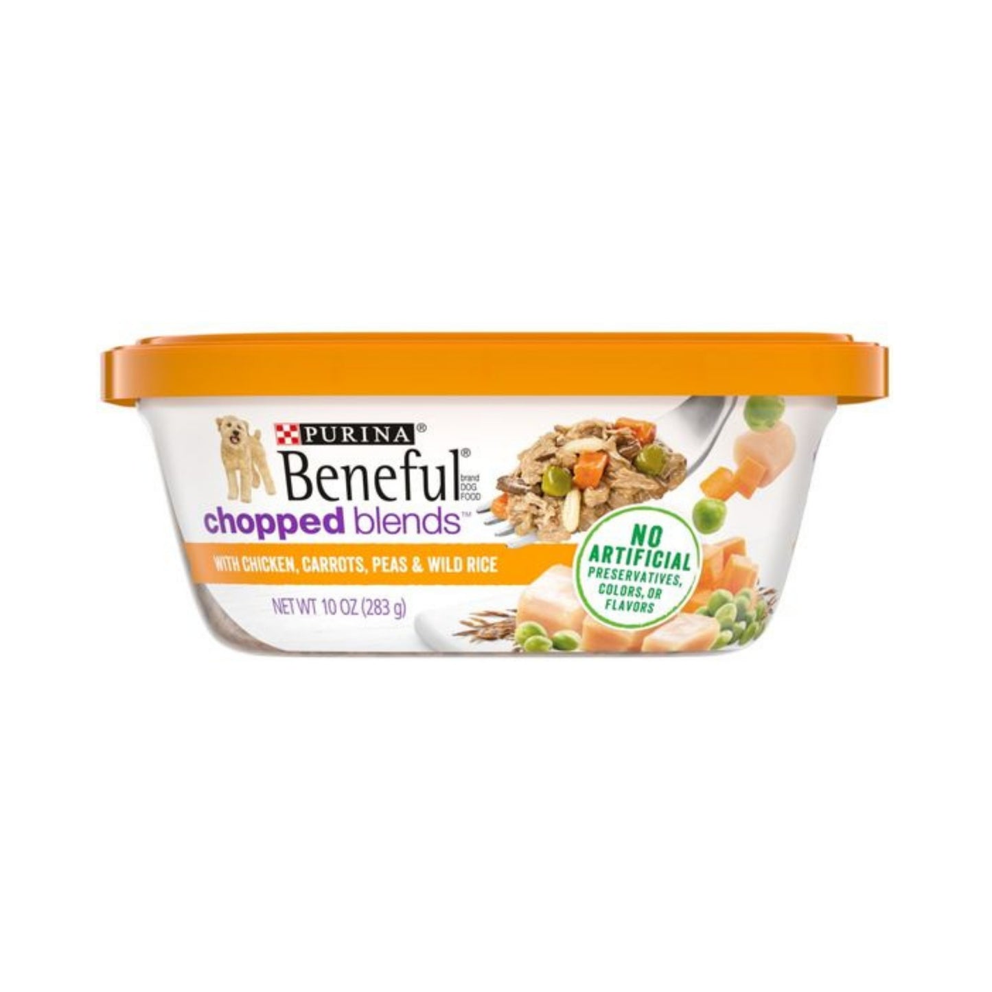 Purina Beneful Chopped Blends. ( Chicken, Carrots, Peas & Wild Rice