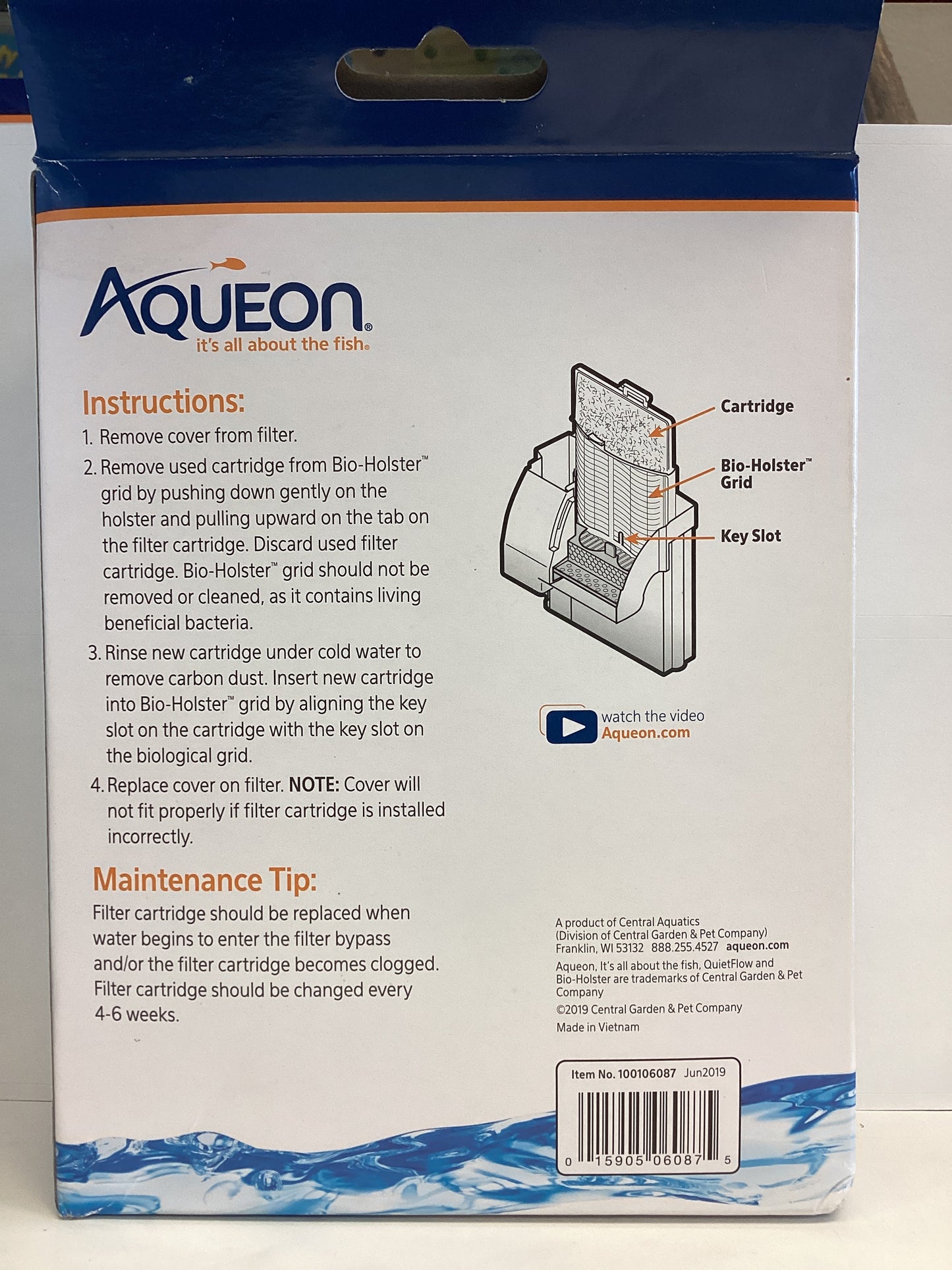 Aqueon replacement filter cartridge L 3 pack