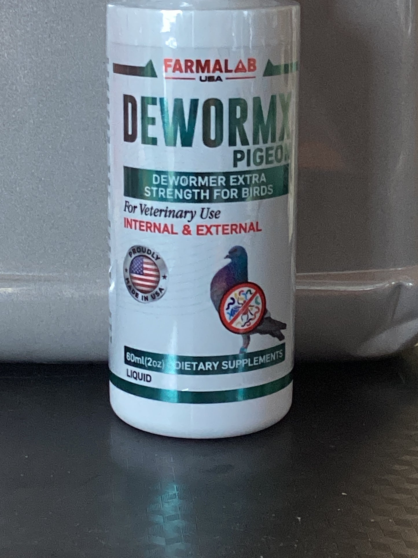 Deworm Pigeon - Extra Strength Dewormer for Birds (60mL)