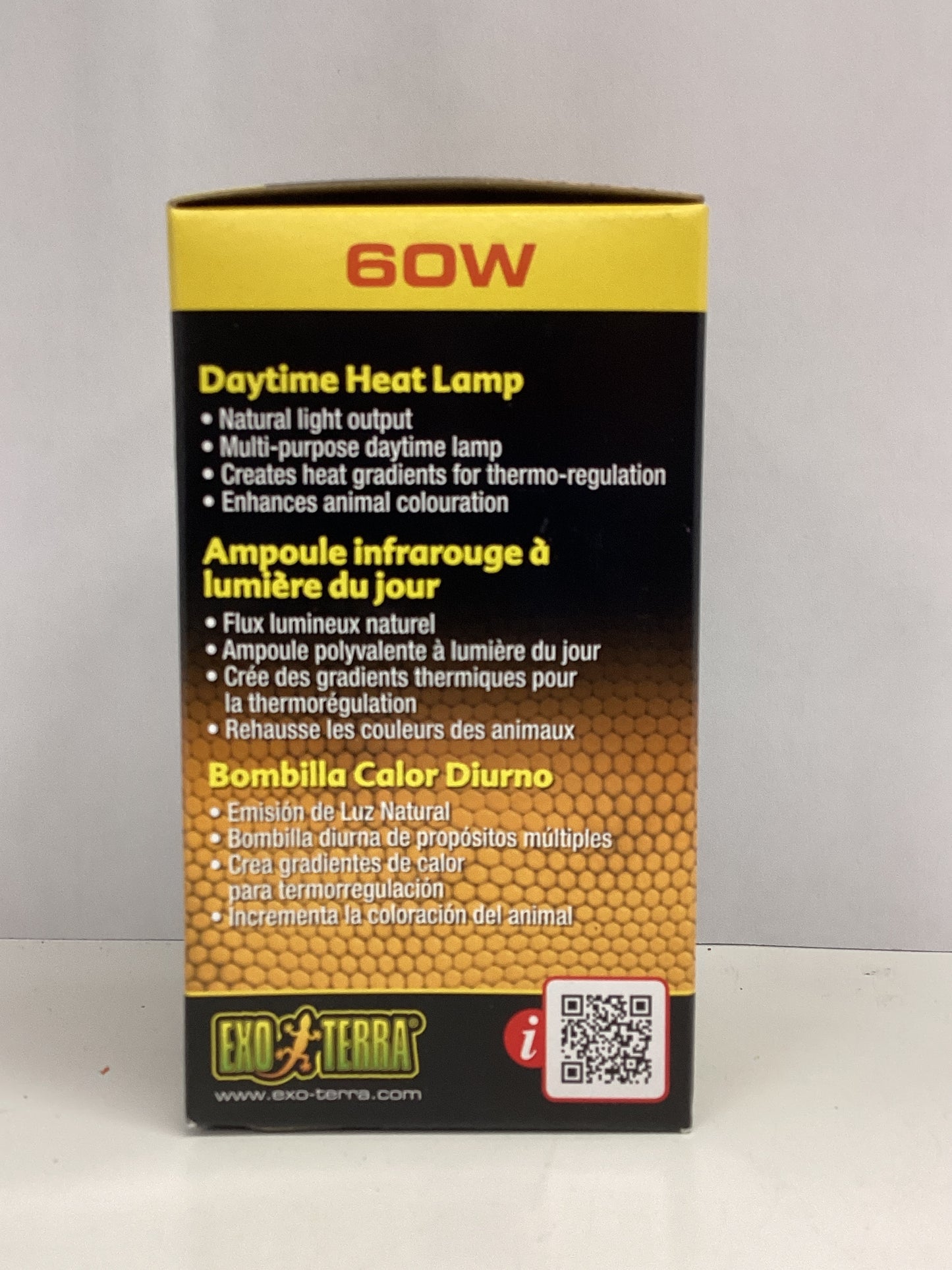 Exo Terra 60W Daytime Heat Lamp - Multi-Purpose Reptile Heating
