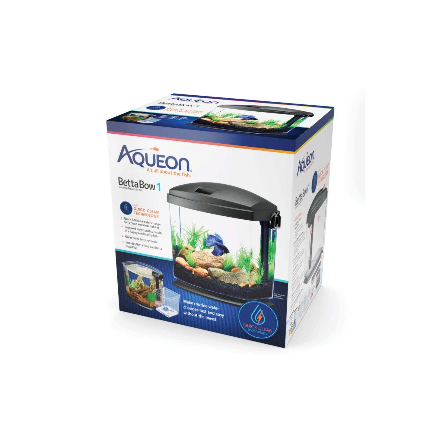 Aqueon Betta Bow1 Desktop Aquarium Kit