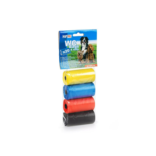 Dog Waste Bags 4 Rolls Blue