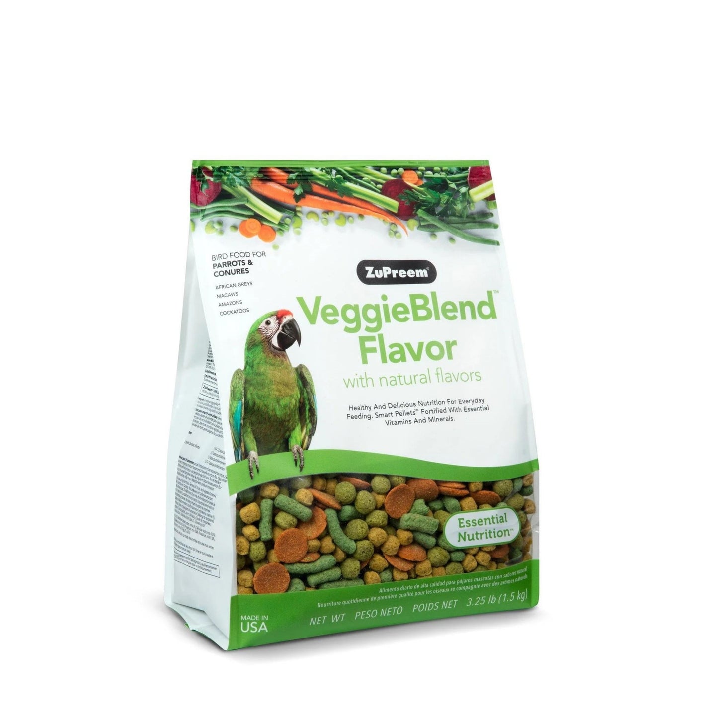 ZuPreem VeggieBlend Flavor (For Medium Birds)