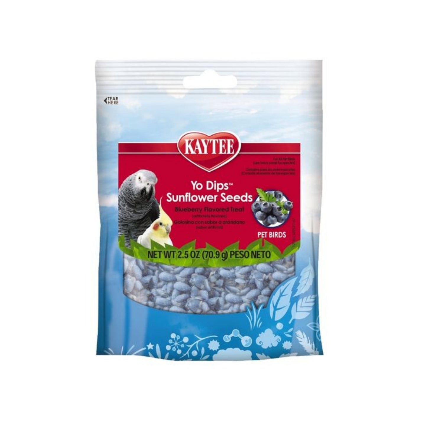 Kaytee Yo Dips Sunflower Seeds Blueberry Flavors Treats
