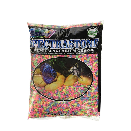 Estes' Spectrastone Premium Aquarium Gravel 5LBS Rainbow