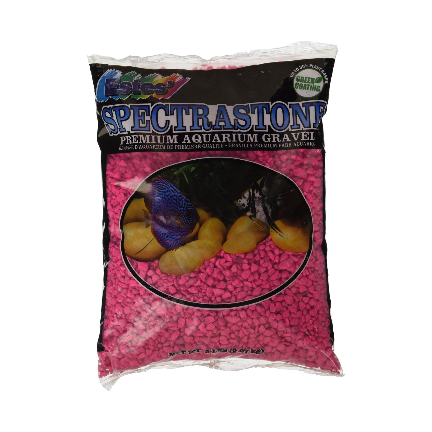 Estes' Spectrastone Premium Aquarium Gravel 5LBS Pink