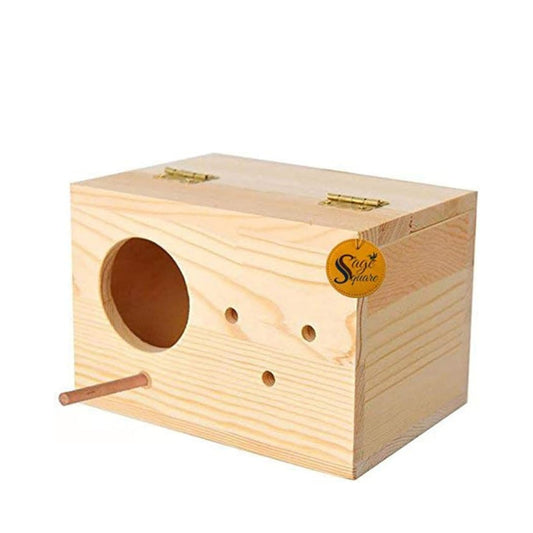 Wood  Square Bird Nest