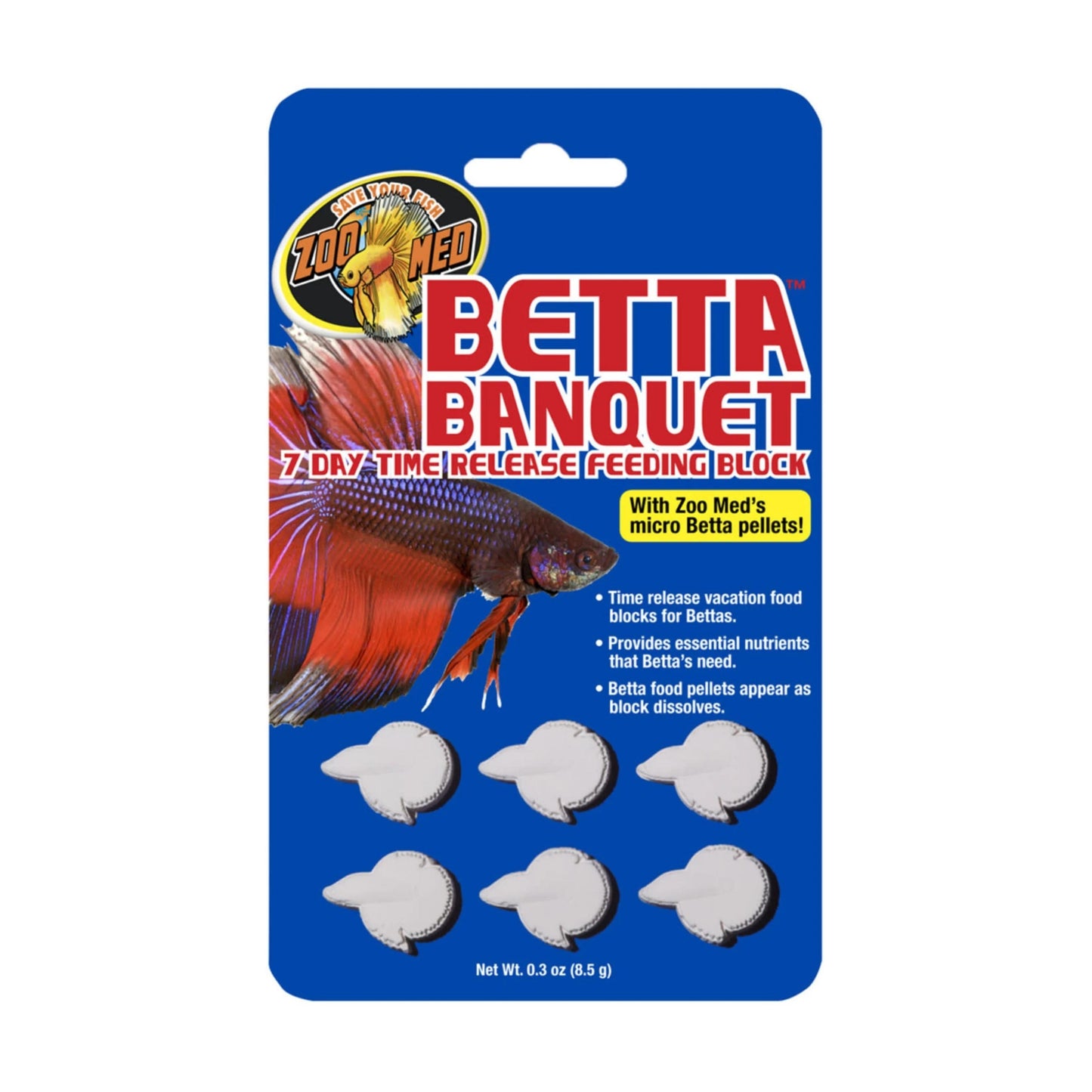 Zoo Med Betta Banquet Feeding Block 0.3oz