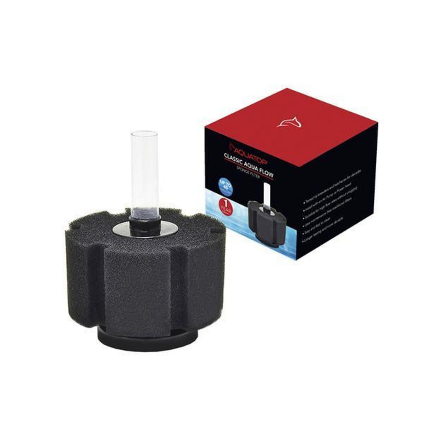 Aquatop Classic Aqua Flow Sponge Filter Up To 40 Gallons