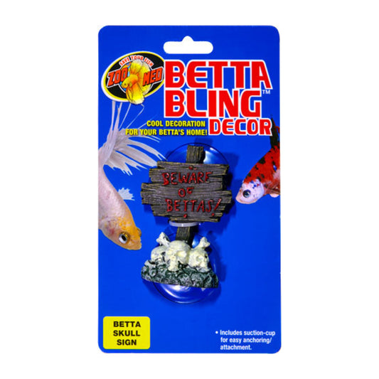 Betta Bling Decor Betta Skull Sign