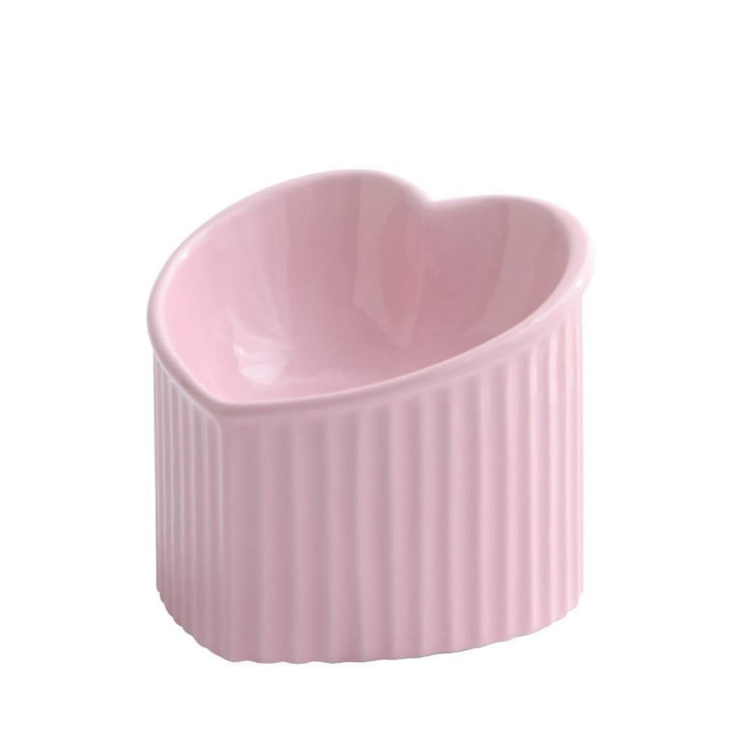 Small Cat Bowl Heart Fishbone Paw