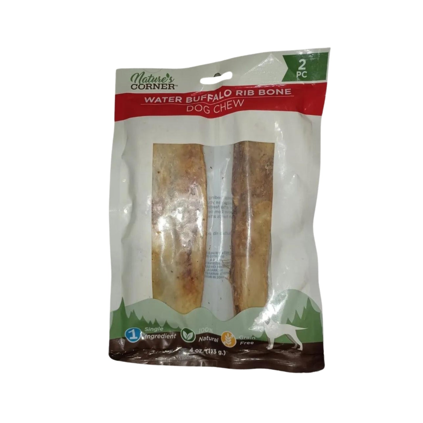 Water Buffalo Rib Bone Dog Chew