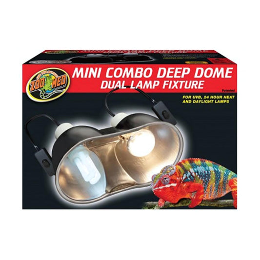 Mini Combo Deep Dome Dual Lamp Fixture