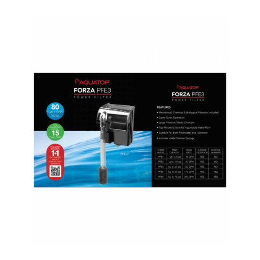 Aquatop Forza PFE3 Power Filter 80 Gallons