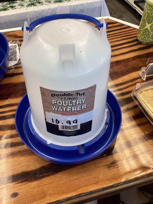 Double-tuf 3.5 poultry watere