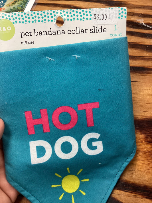 Pet bandana collar slide  m/lsize