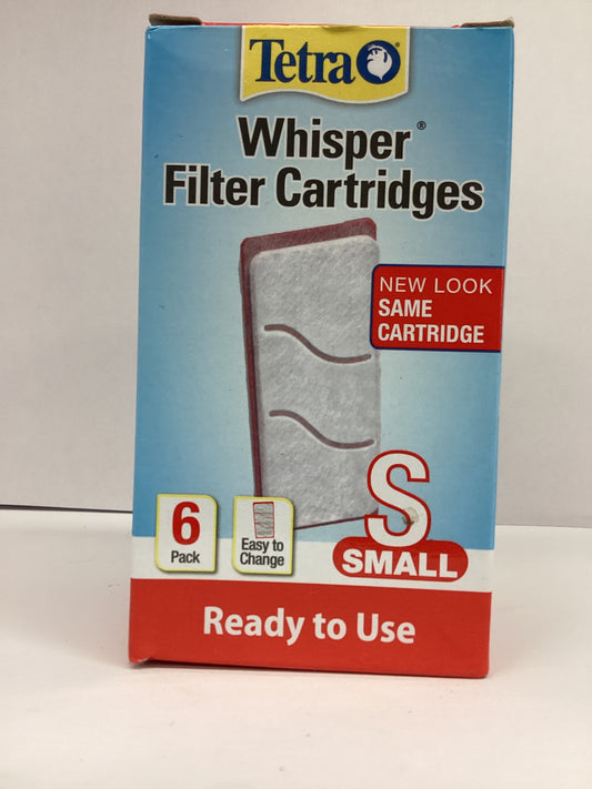 Tetra whisper filter cartridges 6 pack small