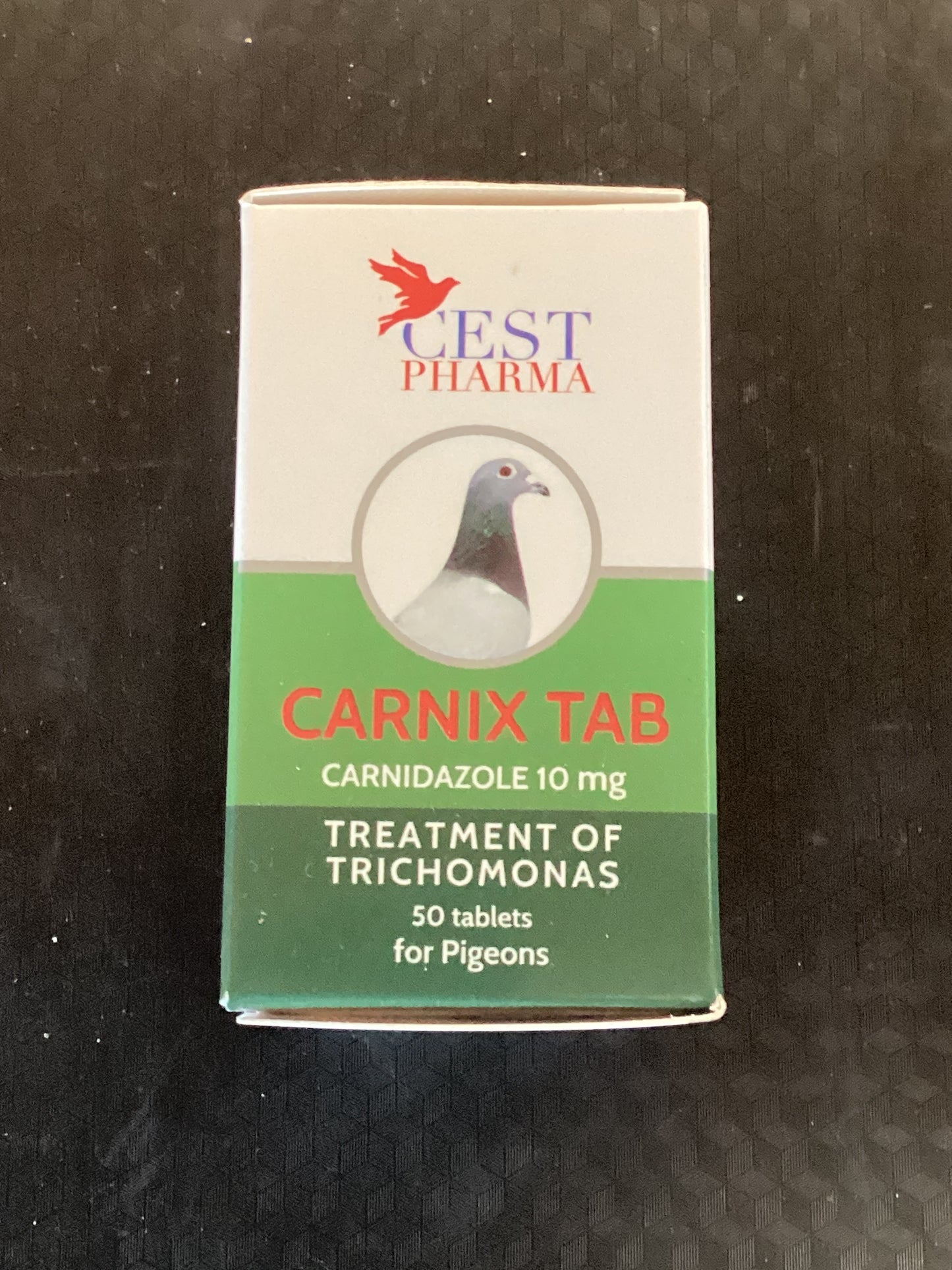 Carnix Tab - Carnidazole 10mg Tablets for Pigeons (50 tablets)