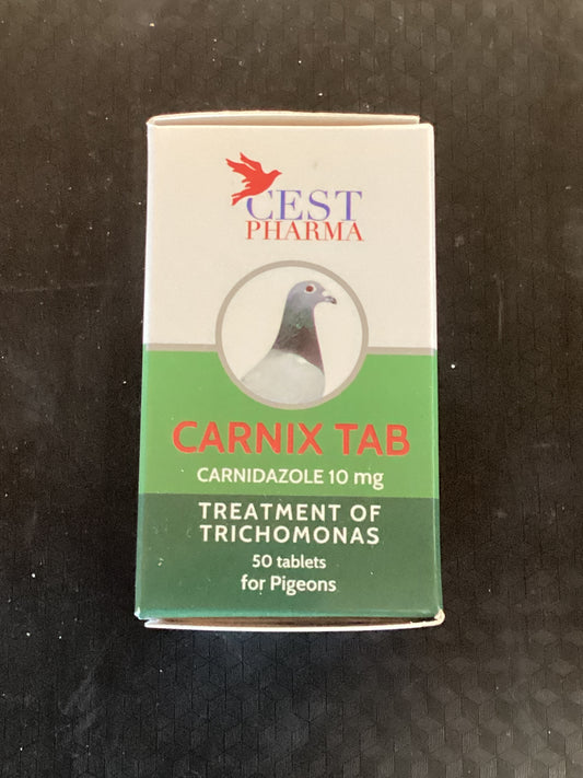 Carnix Tab - Carnidazole 10mg Tablets for Pigeons (50 tablets)