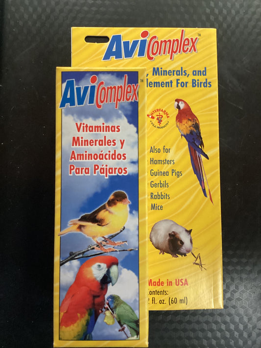 AviComplex Liquid Vitamins, Minerals, and Amino Acids Supplement for Birds
