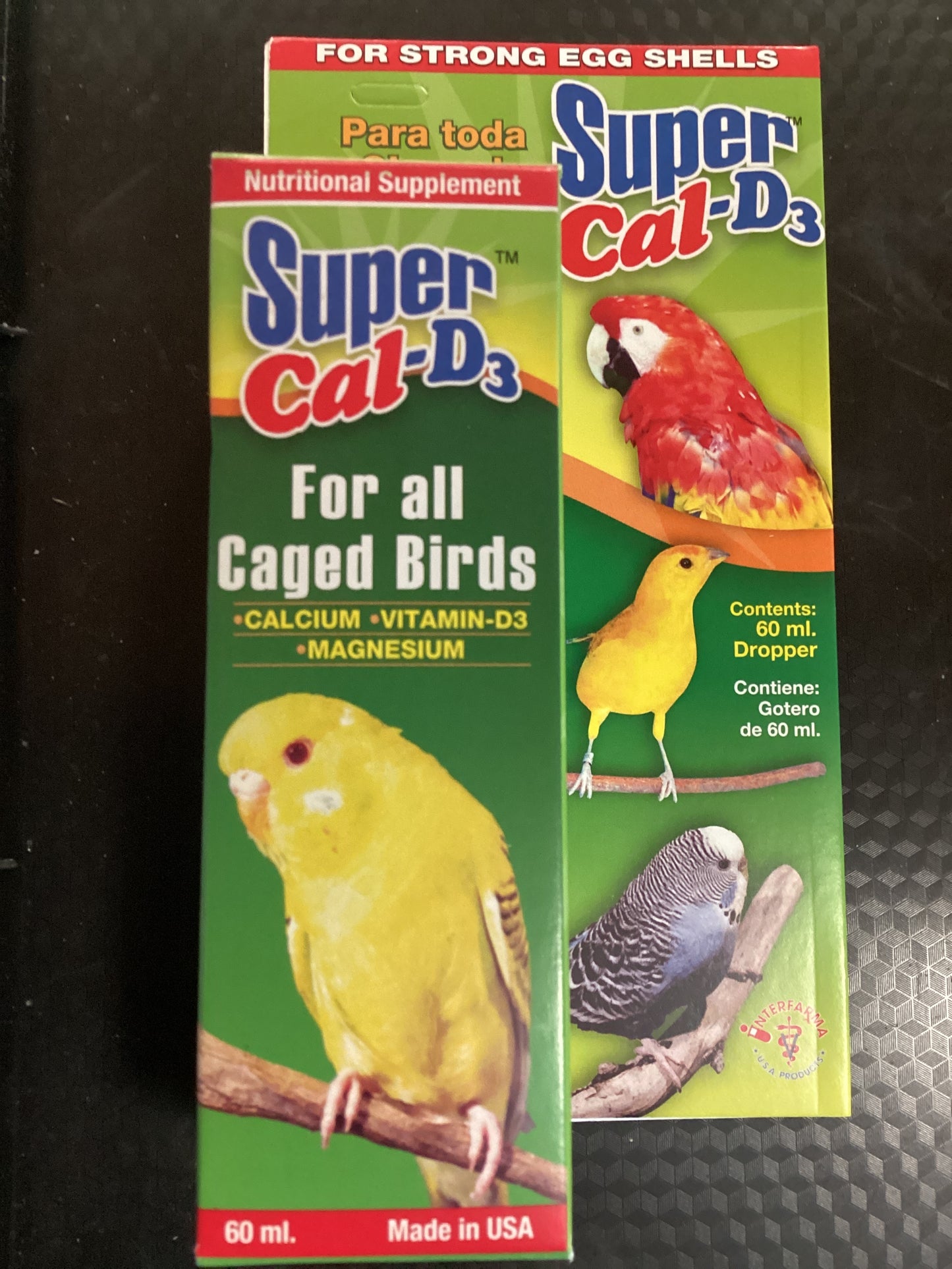 Super Cal-D3 Liquid Calcium & Vitamin-D3 Supplement for Caged Birds
