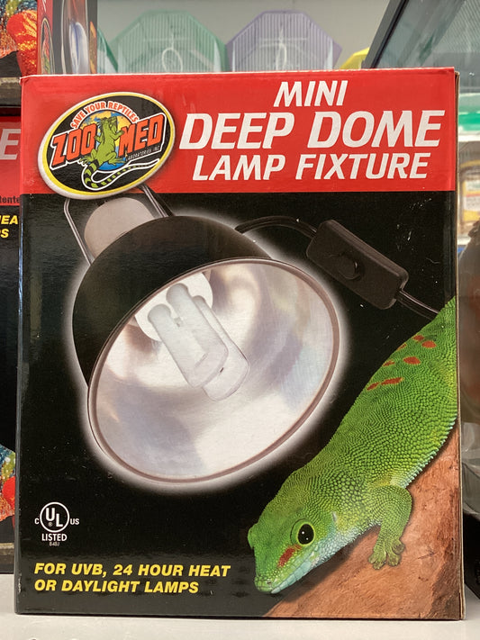 Zoo Med Mini Deep Dome Lamp Fixture - 5.5 Inch