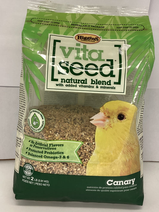 Higgins Vita Seed Natural Blend Canary Food - 2 lb